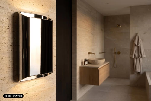 Lucide ATILA II - Wandleuchte Badezimmer - LED Dim. - CCT - 2x5W 2200K/3000K - IP54 - Chrom - Essential - AI 1